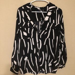 B&W Patterned Blouse